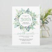 ユーカリ30th誕生日招待状 招待状 (スタンド正面)