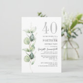 ユーカリ40th誕生日パーティー 招待状 (スタンド正面)