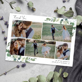 ユーカリ6フォト結婚ズ サンキューカード