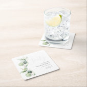 ユーカリ60th大人の誕生日パーティー スクエアペーパーコースター (インサイチュ)