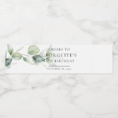 ユーカリ60th大人誕生日 ペットボトルラベル (シングルラベル)