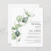 ユーカリ70thバースデーパーティバジェット招待状 (正面/裏面)