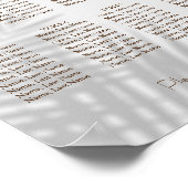 ユーカリ8台座席表ポスター記号 ポスター (角)