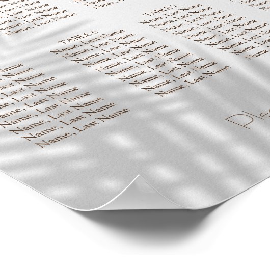 ユーカリ8台座席表ポスター記号 ポスター (角)