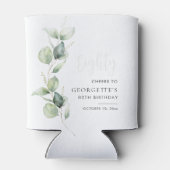 ユーカリ80誕生日水彩 缶クーラー (裏面)