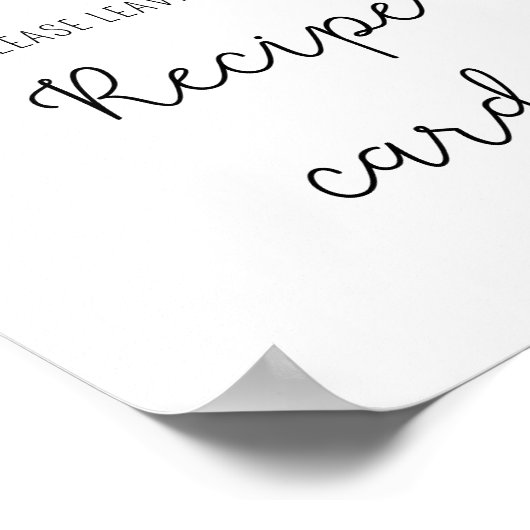 ユーカリ – あなたのレシピカードはこちらポスター ポスター (角)