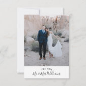 ユーカリ お二人だけの結婚式 ひっそり結婚のお知らせ 招待状 (裏面)