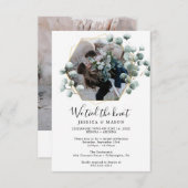 ユーカリ お二人だけの結婚式 極秘結婚発表 招待状 (正面/裏面)