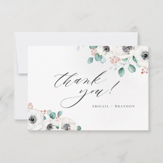 ユーカリ・アネモンフローララスチッ感謝していク・ユー サンキューカード (正面)