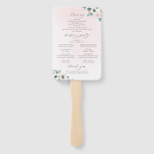 ユーカリ・アネモンフローララスティックウェディングプログラム ハンドファン (裏面)