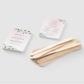 ユーカリ・アネモンフローララスティックウェディングプログラム ハンドファン (組立なし)