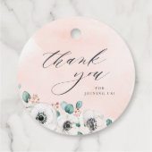 ユーカリ・アネモンフローラ素朴ブライダルシャワー フェイバータグ (裏面)