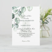 ユーカリ・イスラームスタイリッシュ・ビスミラ結婚ス 招待状 (スタンド正面)