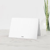 ユーカリ ウェディング シャワー サンクスカード カード (裏面)