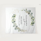 ユーカリ ウェディング フォトブース バックドロップ タペストリー (正面(横))