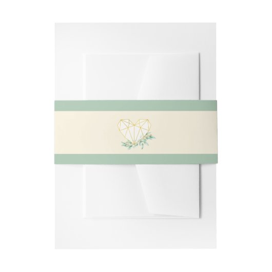 ユーカリ ウェディング ベリーバンド 招待状ベリーバンド (正面例)