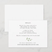 ユーカリ ウェディング 詳細カード 招待状 (正面/裏面)