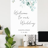 ユーカリ ウェルカムボード ポスター (ホームオフィス)