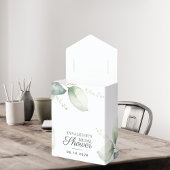 ユーカリ ウォーターカラー グリーン ブライダルシャワー フェイバーボックス