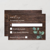 ユーカリ&ウッドグリーナリーノミール 出欠カード (正面/裏面)