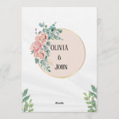 ユーカリ・エレガンス ウェディング・招待状 招待状 (裏面)