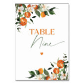 ユーカリ・オレンジ・シトラステーマ表番号9 テーブルナンバー (裏面)