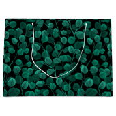 ユーカリ・オン・ブラック ラージペーパーバッグ (正面)