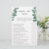 ユーカリ – オーバーまたはブライダルシャワーゲーム (スタンド正面)