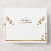 ユーカリ オールインワン ウェディング 招待状 (裏面)