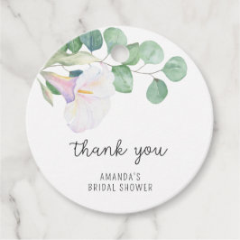 ユーカリ - カラー - ブライダルシャワー感謝 フェイバータグ