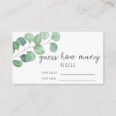 ユーカリ - キスの数を当てて！ ブライダルゲーム エンクロージャーカード (正面)