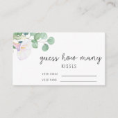 ユーカリ - キスの数を当てて! ブライダルゲーム エンクロージャーカード (正面)