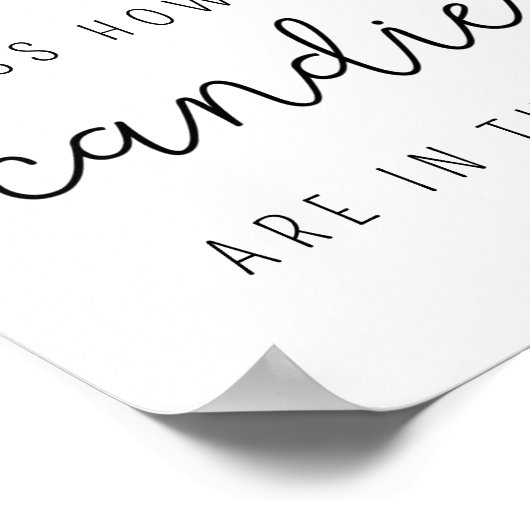 ユーカリ – キャンディーの赤ちゃんシャワーゲームの数 ポスター (角)