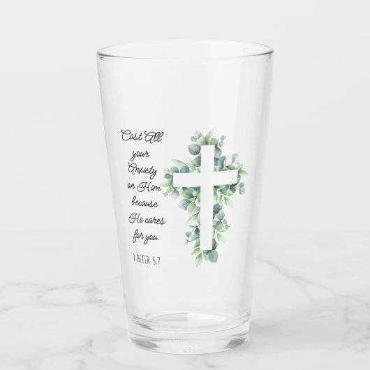 ユーカリ・クロスに全ての不安を投げ掛ける タンブラーグラス (正面)
