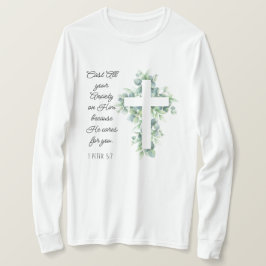ユーカリ・クロスに全ての不安を投げ掛ける Tシャツ