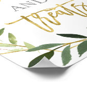 ユーカリ・グリーナリーのスイーツとトリートサイン ポスター (角)