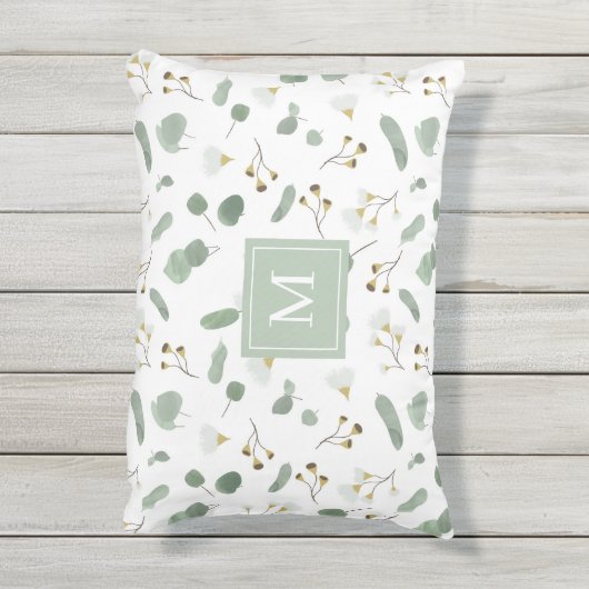 ユーカリ・グリーナリー・シルバードモノグラムのル アウトドアクッション (裏面(縦))