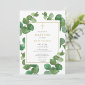 ユーカリ・グリーナリー・バプテスム《キリスト教》洗礼式や命名式 招待状 (スタンド正面)