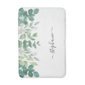 ユーカリ・グリーナリー・モノグラム  バスマット (正面縦)