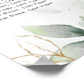 ユーカリ・グリーンリー・ガム植物表 ポスター (角)