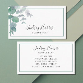 ユーカリ・グリーンリー・コンサルタント・ビジネス・カード 名刺