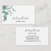 ユーカリ・グリーンリー・コンサルタント 名刺 (正面/裏面)