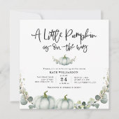 ユーカリ・グリーンリー・リトル・カボチャ 招待状 (正面)