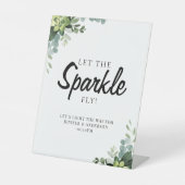 ユーカリ・グリーン結婚リーのスパークラー徴候 台座サイン (正面)