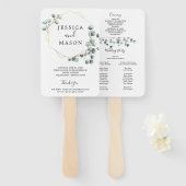 ユーカリ・グリーン結婚リーのファン・プログラム ハンドファン (正面&裏面)