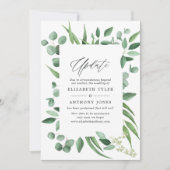 ユーカリ・グリーン結婚リーの最新情報 招待状 (正面)