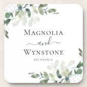 ユーカリ・グリーン結婚リー コースター (正面)