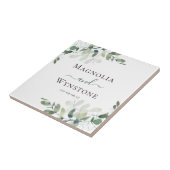 ユーカリ・グリーン結婚リー タイル (側面)