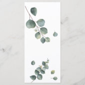 ユーカリ・グリーン結婚リー メニュー (裏面)