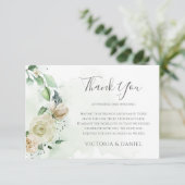 ユーカリ・グリーン葉リー・エレガントフローラ結婚ズ サンキューカード (スタンド正面)